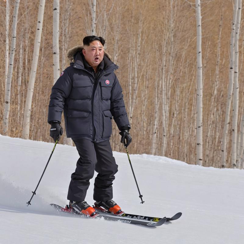 00124-1572595972-cinematic photo of a Kim Jong Un skiing downhill in aspen with a puffer jacket, intricate detail, long shot.png